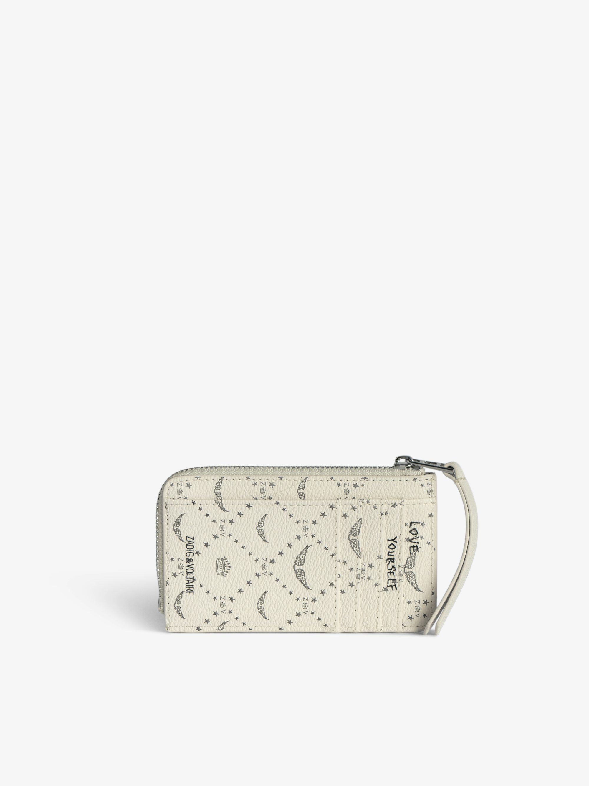 ZV Card Monogram Card Holder - Coated canvas card holder with signature wings.